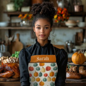 Halloween pompoenpatroon Schort