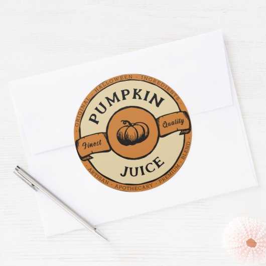 Halloween pompoensap label (Envelop)