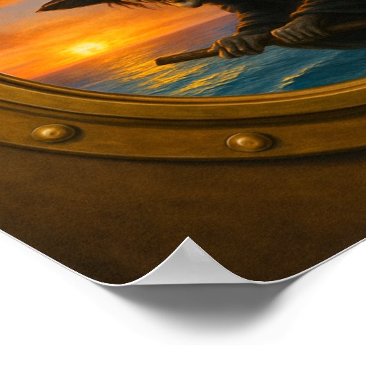 Halloween Porthole Poster (Coin)