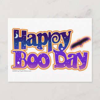 Halloween Post Cards - Happy Boo Day Art Briefkaart
