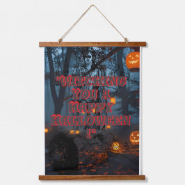 Halloween poster hangend wandkleed