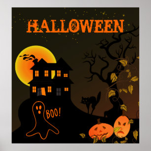 Halloween-Poster in Haunted House Poster