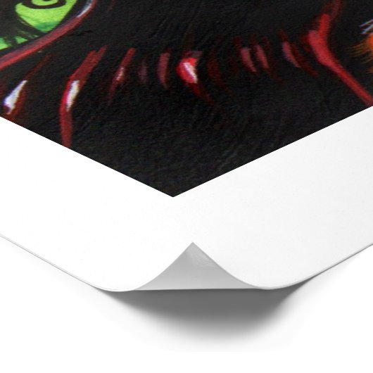 Halloween Poster Witch Chat par Molly Harrison (Coin)