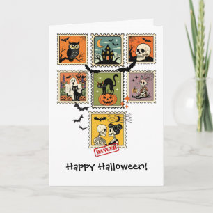 Halloween postzegel Collectie Kaart