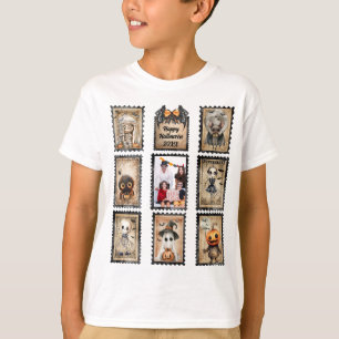 Halloween postzegels, voeg uw foto toe T-shirt