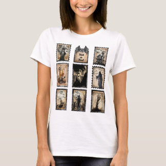  Halloween postzegels, voeg uw foto toe T-shirt