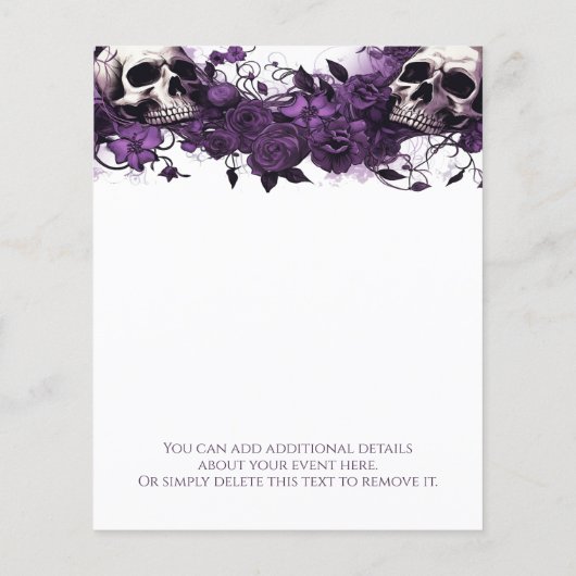 Halloween Pot Luck Party Flyer (Achterkant)