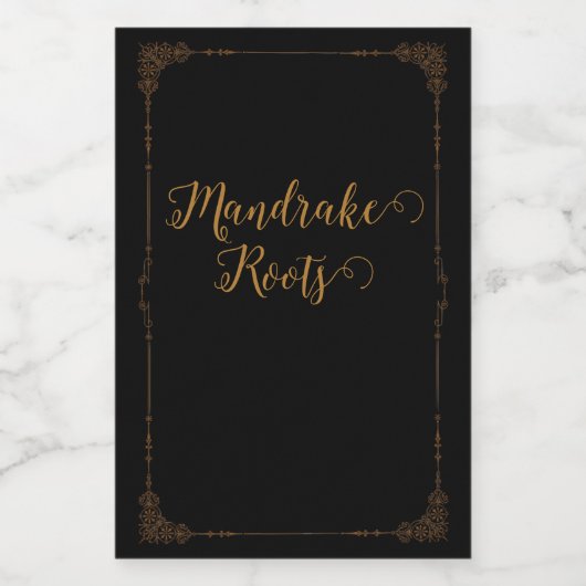 Halloween Potion Ingrediënten Voedselcontainer Etiket (Enkel label)