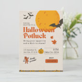 Halloween Potluck Party Adulte Office Invitation (Debout devant)