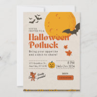 Halloween Potluck Party Kantoor Uitnodiging voor v