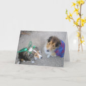 Halloween poursuit la carte de voeux (Fleur jaune)