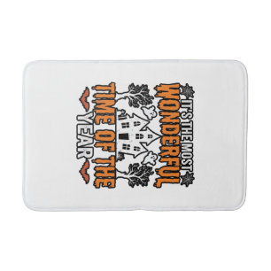 Halloween Prachtige Tijd Van Het Jaar Vintage T-sh Badmat