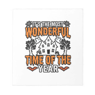 Halloween Prachtige Tijd Van Het Jaar Vintage T-sh Notitieblok