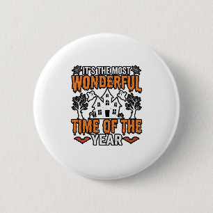 Halloween Prachtige Tijd Van Het Jaar Vintage T-sh Ronde Button 5,7 Cm