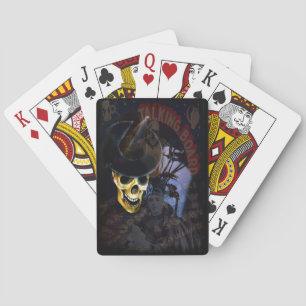 Halloween pratende bord skelet speelkaarten
