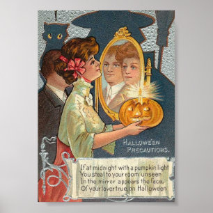Halloween Precautions Canvas Art Print