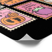 Halloween Pregnancy Announcement Funny Ghost Baby Poster (Hoek)