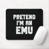 Halloween Pretend I'm A Emu Costume Funny Lazy Adu Muismat (Met muis)
