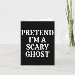Halloween Pretend In Scary Ghost Funny Kostuum Man Kaart