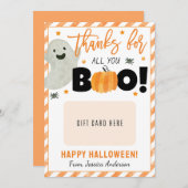 Halloween Professeur Appréciation Titulaire Carte (Devant / Derrière)