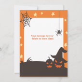 Halloween Professeur Appréciation Titulaire Carte (Dos)