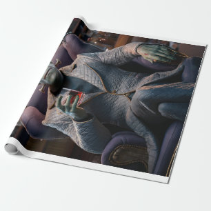 Halloween profiel Pic, Frankenstein Monster Cadeaupapier