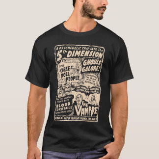 Halloween Psychedlic Vampire Doll Mensen T-shirt