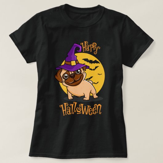 Halloween Pug T-shirt (Design voorkant)