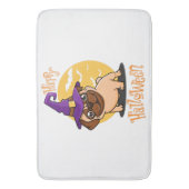 Halloween Puggie Badmat (Voorkant Verticaal)