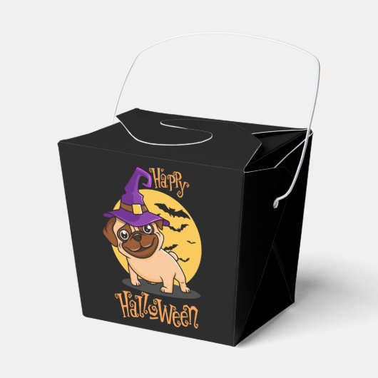 Halloween Puggy Favor Box Bedankdoosjes (Voorkant Zijde)