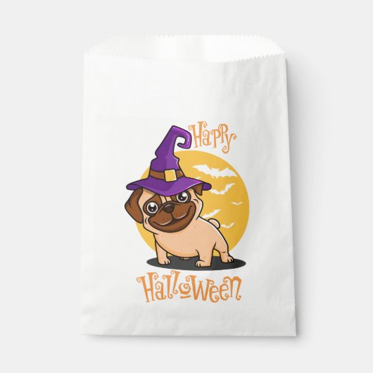 Halloween Puggy Favoriser les sacs (Devant)