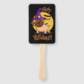 Halloween Puggy Hand Fans Handwaaier (Voorkant)