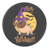 Halloween Puggy Hockey Puck (Voorkant)