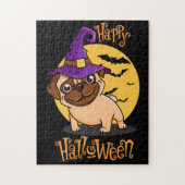 Halloween Puggy Jigzaag Puzzle Legpuzzel (Verticaal)