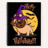 Halloween Puggy Notitieboek (Voorkant)