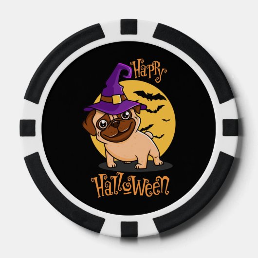 Halloween Puggy Poker Chips (Voorkant)