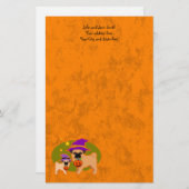 Halloween pugs briefpapier (Voorkant / Achterkant)
