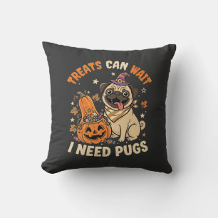 Halloween Pugs Pumpkin Lekkernijen Kussen