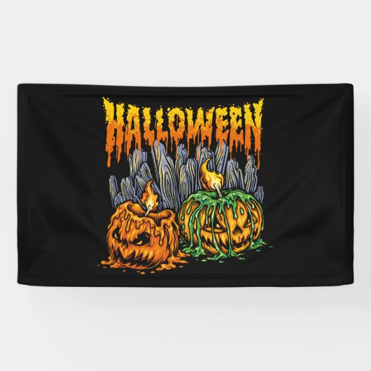 Halloween Pumkin Banner (Horizontaal)