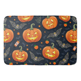 Halloween Pumkin Bath Mat