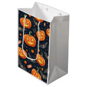 Halloween Pumkin Gift Bag Medium Cadeauzakje (Voorkant Gekanteld)