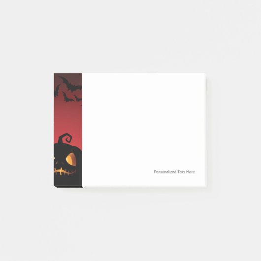 Halloween Pumpkin Achtergrond Post-it® Notes (Voorkant)