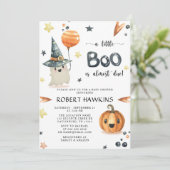 Halloween Pumpkin Baby shower Kaart (Staand voorkant)
