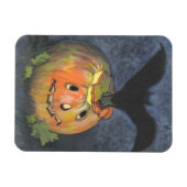 Halloween Pumpkin Bat Flex Magnet Magneet (Horizontaal)