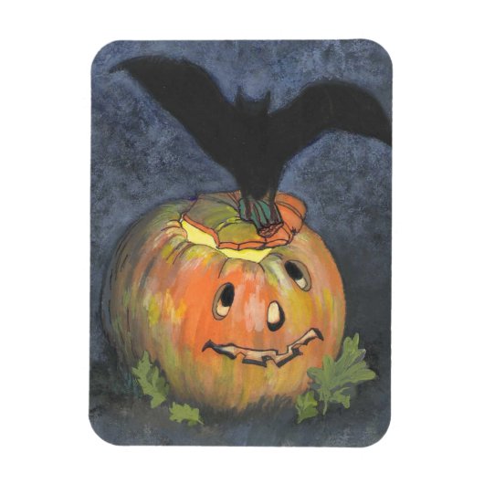 Halloween Pumpkin Bat Flex Magnet Magneet (Verticaal)