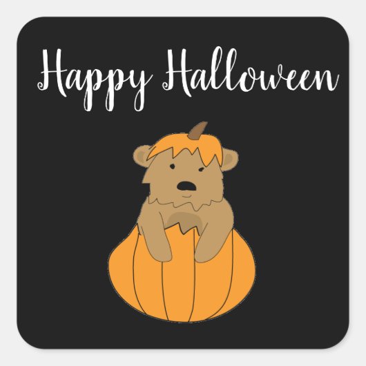 Halloween Pumpkin Beer Stickers (Voorkant)