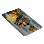 Halloween Pumpkin Boy Owl Tree Branch Moon Magneet (Rechterzijde)