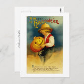 Halloween Pumpkin Briefkaart (Voorkant / Achterkant)