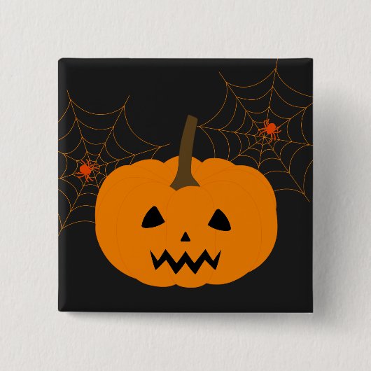 Halloween Pumpkin Button (Voorkant)
