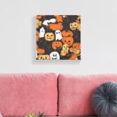 Halloween Pumpkin Canvas Afdruk (Insitu (Woonkamer))